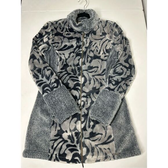 Rare Bohemian Simclan Women’s Teddy Fleece Jacket Floral Pattern Size 38EU/ M US - Picture 7 of 15